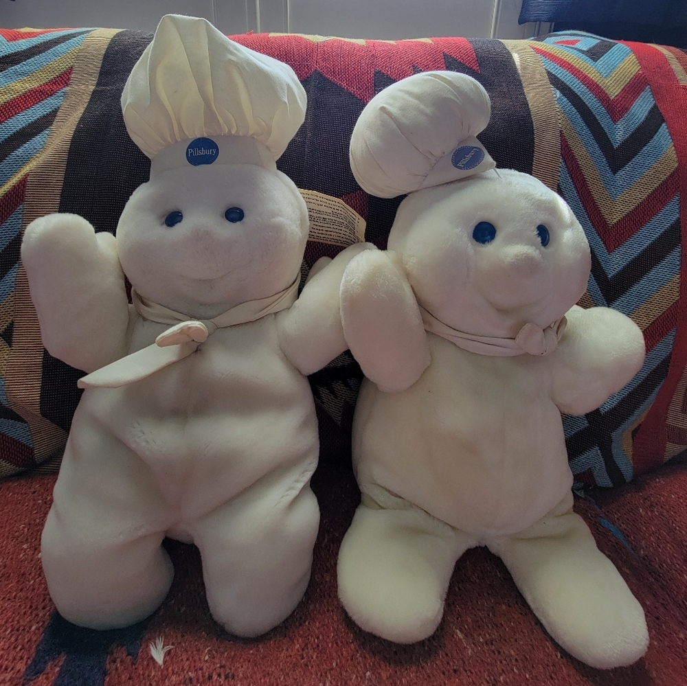 Pillsbury Doughboy Plush Puppets Set, 1987